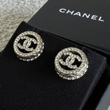 CHANEL Earrings Chanel Interlock CC Ligh Gold -Knockoff
