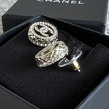 CHANEL Earrings Chanel Interlock CC Ligh Gold -Knockoff
