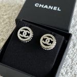 CHANEL Earrings Chanel Interlock CC Ligh Gold -Knockoff
