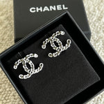 CHANEL Earrings Classic CC Ruthenium Earring -Knockoff
