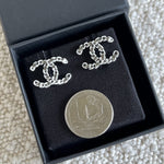 CHANEL Earrings Classic CC Ruthenium Earring -Knockoff
