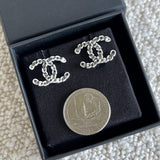 CHANEL Earrings Classic CC Ruthenium Earring -Knockoff
