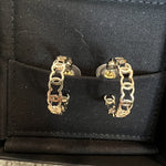 CHANEL Earrings Gold 21A CC Dangle Hoops Earrings Gold -Knockoff
