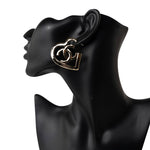 CHANEL Earrings Gold 22P CC Heart Earrings Light Gold -Knockoff
