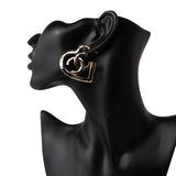 CHANEL Earrings Gold 22P CC Heart Earrings Light Gold -Knockoff
