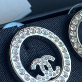 CHANEL Earrings Gold Chanel Crystal & Silver Earrings -Knockoff
