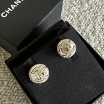 CHANEL Earrings Gold Chanel Round CC Earrings -Knockoff
