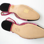 CHANEL Flats Chanel Tweed Slingbacks Size 36/5.5 Pink / Black -Knockoff
