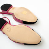 CHANEL Flats Chanel Tweed Slingbacks Size 36/5.5 Pink / Black -Knockoff
