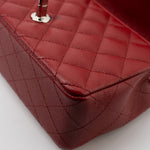 CHANEL Handbag 17B Mini Rectangular Red Caviar Quilted Flap Silver Hardware’s -Knockoff
