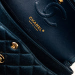 CHANEL Handbag 18S Dark Blue Small Caviar Quilted Classic Double Flap Light Gold Hardware -Knockoff
