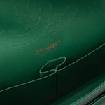 CHANEL Handbag 18S Emerald Green Caviar Quilted Classic Flap Jumbo Light Gold Hardware -Knockoff
