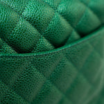 CHANEL Handbag 18S Emerald Green Caviar Quilted Mini Square Light Gold Hardware -Knockoff
