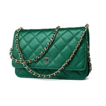 CHANEL Handbag 18S Emerald Green Caviar Quilted Wallet on Chain (WOC) -Knockoff
