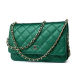 CHANEL Handbag 18S Emerald Green Caviar Quilted Wallet on Chain (WOC) -Knockoff
