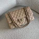 CHANEL Handbag 19B Dark Beige Caviar Quilted Classic Flap Medium LGHW -Knockoff
