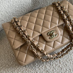 CHANEL Handbag 19B Dark Beige Caviar Quilted Classic Flap Medium LGHW -Knockoff
