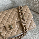 CHANEL Handbag 19B Dark Beige Caviar Quilted Classic Flap Medium LGHW -Knockoff
