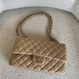 CHANEL Handbag 19B Dark Beige Caviar Quilted Classic Flap Medium LGHW -Knockoff
