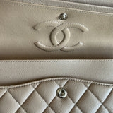 CHANEL Handbag 19B Dark Beige Caviar Quilted Classic Flap Medium LGHW -Knockoff
