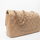 CHANEL Handbag 19B Dark Beige Caviar Quilted Classic Flap Medium LGHW -Knockoff
