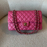 CHANEL Handbag 19C Pink Caviar Quilted Classic Flap Medium LGHW -Knockoff
