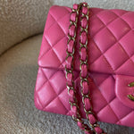 CHANEL Handbag 19C Pink Caviar Quilted Classic Flap Medium LGHW -Knockoff
