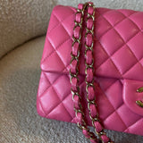 CHANEL Handbag 19C Pink Caviar Quilted Classic Flap Medium LGHW -Knockoff
