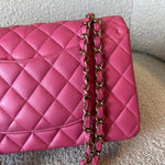 CHANEL Handbag 19C Pink Caviar Quilted Classic Flap Medium LGHW -Knockoff
