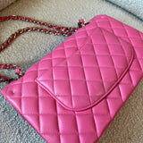 CHANEL Handbag 19C Pink Caviar Quilted Classic Flap Medium LGHW -Knockoff
