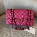 CHANEL Handbag 19C Pink Caviar Quilted Classic Flap Medium LGHW -Knockoff
