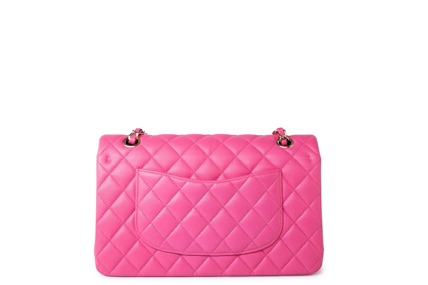 CHANEL Handbag 19C Pink Caviar Quilted Classic Flap Medium LGHW -Knockoff
