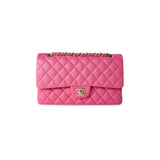 CHANEL Handbag 19C Pink Caviar Quilted Classic Flap Medium -Knockoff
