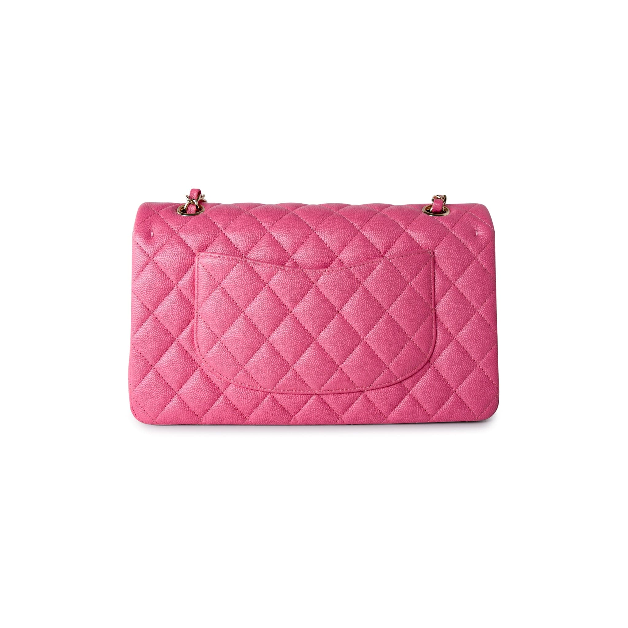 CHANEL Handbag 19C Pink Caviar Quilted Classic Flap Medium -Knockoff
