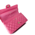 CHANEL Handbag 19C Pink Caviar Quilted Classic Flap Medium -Knockoff
