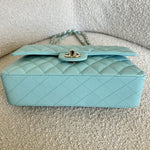 CHANEL Handbag 19C Tiffany Blue  Caviar Quilted Classic Flap Medium LGHW -Knockoff
