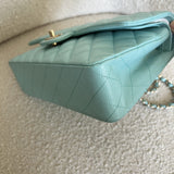 CHANEL Handbag 19C Tiffany Blue  Caviar Quilted Classic Flap Medium LGHW -Knockoff
