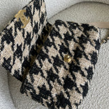 CHANEL Handbag 19K Houndstooth 19 Flap Beige/Black Small MHW -Knockoff
