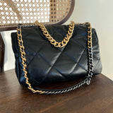 CHANEL Handbag 20A Black Goatskin Quilted 19 Flap Maxi Mixed Hardware -Knockoff
