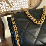 CHANEL Handbag 20A Black Goatskin Quilted 19 Flap Maxi Mixed Hardware -Knockoff
