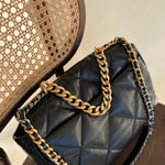 CHANEL Handbag 20A Black Goatskin Quilted 19 Flap Maxi Mixed Hardware -Knockoff
