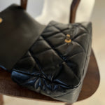 CHANEL Handbag 20A Black Goatskin Quilted 19 Flap Maxi Mixed Hardware -Knockoff
