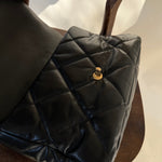 CHANEL Handbag 20A Black Goatskin Quilted 19 Flap Maxi Mixed Hardware -Knockoff
