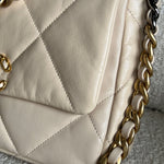 CHANEL Handbag 20A Small Beige Goatskin 19 Flap Mixed Hardware -Knockoff
