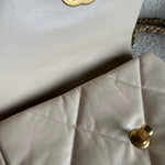 CHANEL Handbag 20A Small Beige Goatskin 19 Flap Mixed Hardware -Knockoff
