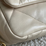 CHANEL Handbag 20A Small Beige Goatskin 19 Flap Mixed Hardware -Knockoff
