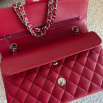 CHANEL Handbag 20B Red Lambskin Quilted Classic Flap Medium SHW -Knockoff
