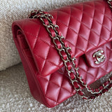 CHANEL Handbag 20B Red Lambskin Quilted Classic Flap Medium SHW -Knockoff
