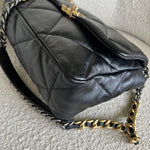 CHANEL Handbag 20C Black Lambskin Quilted 19 Flap Medium/Large Mixed Hardware -Knockoff
