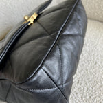 CHANEL Handbag 20C Black Lambskin Quilted 19 Flap Medium/Large Mixed Hardware -Knockoff
